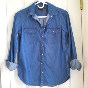Banana Republic Chambray Shirt Size XS